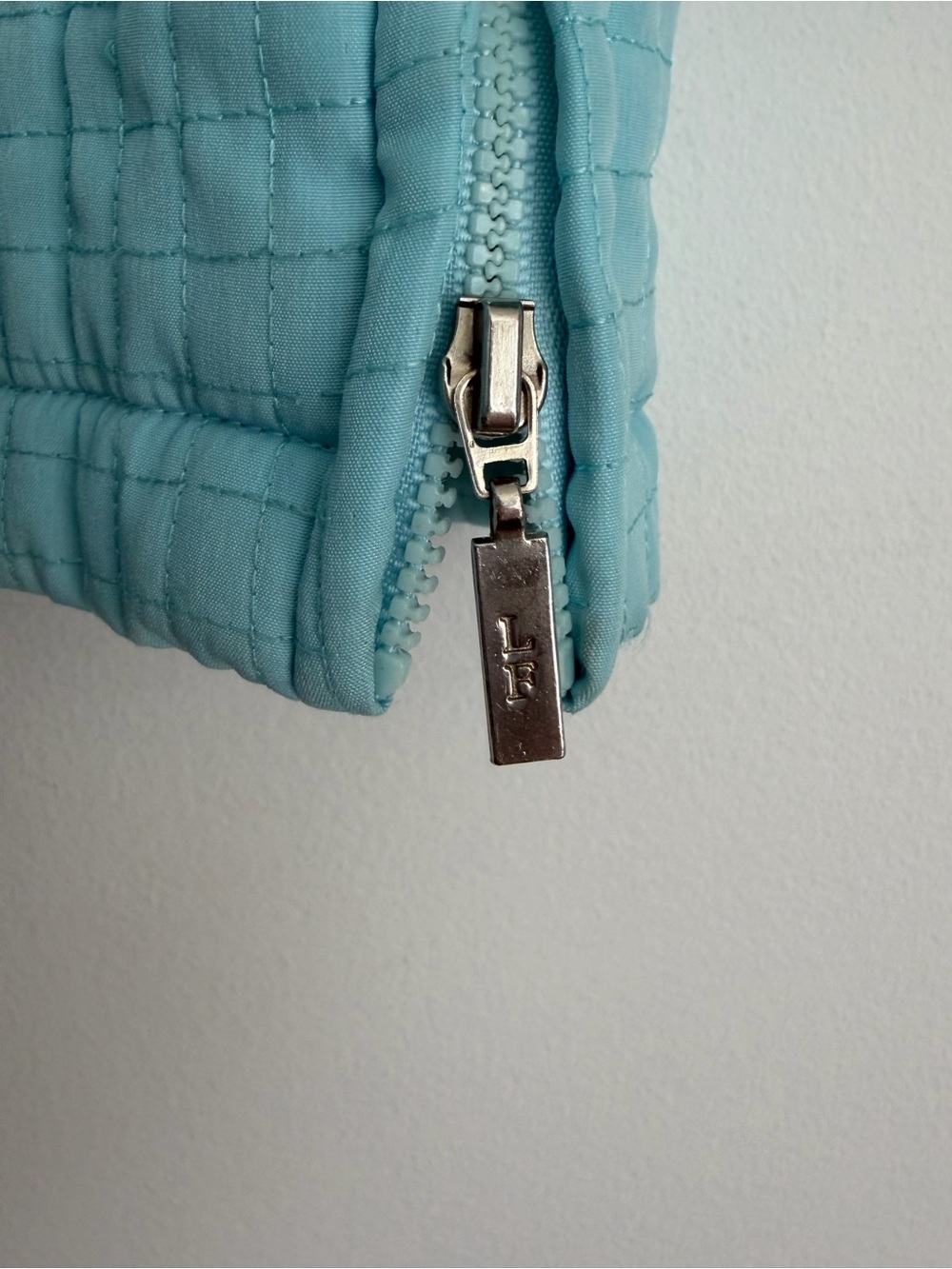 London Fog Robin Egg Blue Quilted Spring Jacket - Size M - Picture 7 of 8